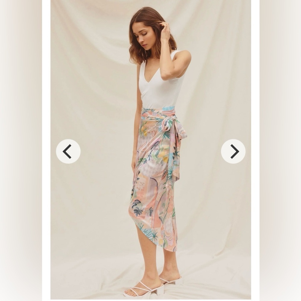 Dress Forum Palm Springs Midi Wrap Skirt NWT - Picture 3 of 10